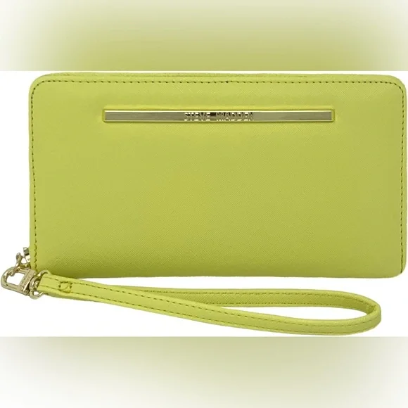 Steve Madden BZippy Lime Green Wristlet Wallet - Picture 9 of 10